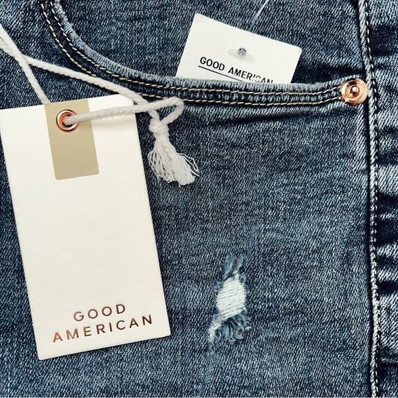 NWT Good American Jeans Size 4 / 27 Good Legs Under Fray Waistband - Picture 13 of 14